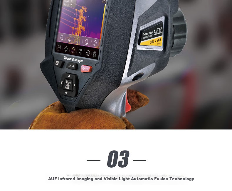CEM DT-9897 Infrared Thermal Imager, High-Precision Infrared Imaging for Power Fault Detection And Underfloor Heating Leak Detection, Intelligent Thermal Camera 10