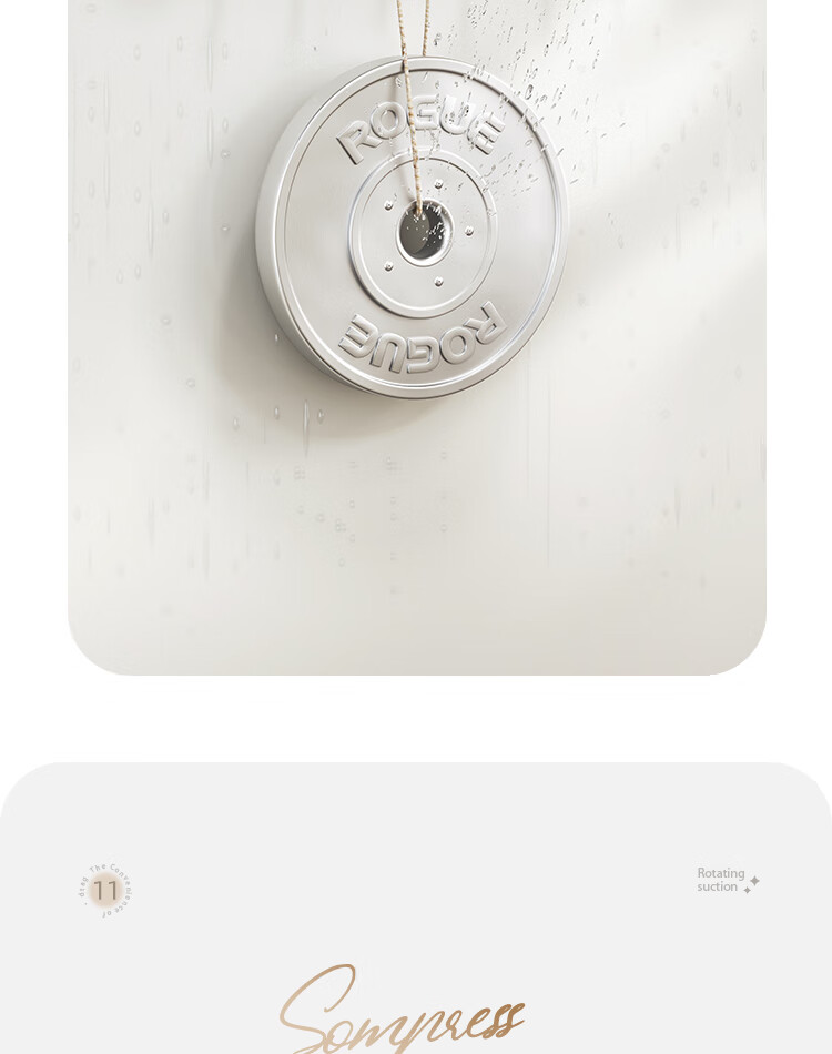 Ecoco Suction Cup Hook Door Hanging Strong Adhesive No Drilling Bathroom Kitchen Entryway Key and Hat Rack 25228 White 25