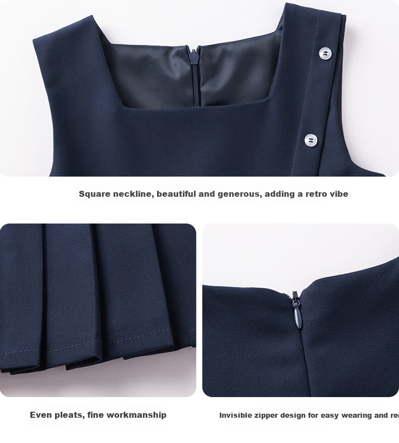 Yinuofang Girls' New Dress Set for Children's Day Performance, Kindergarten Uniforms, School Uniforms, Graduation Outfits, And Class Uniforms for Elementary School Students 17