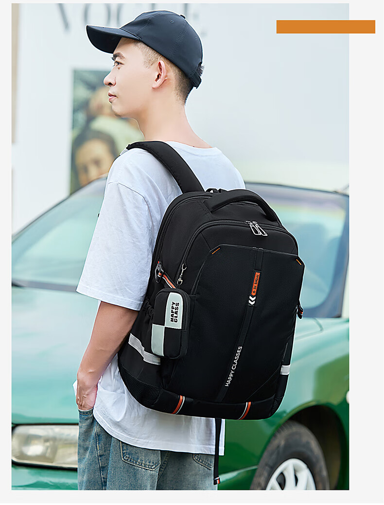 Dishuai Large Capacity Water-Resistant Breathable Lightweight Travel Backpack for Middle School, High School, and College Students 21