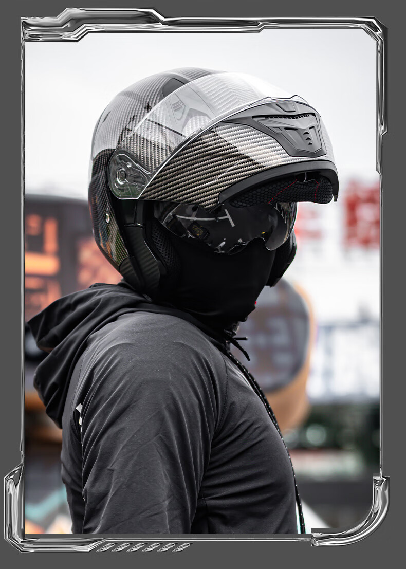 AD Motorcycle Flip-up Helmet 3C Certified Unisex Four-Season Flip-up Helmet Class A Winter Anti-Fog Full Face Motorcycle Helmet Summer Electric Scooter Safety Helmet K9 Black Red Dust 17