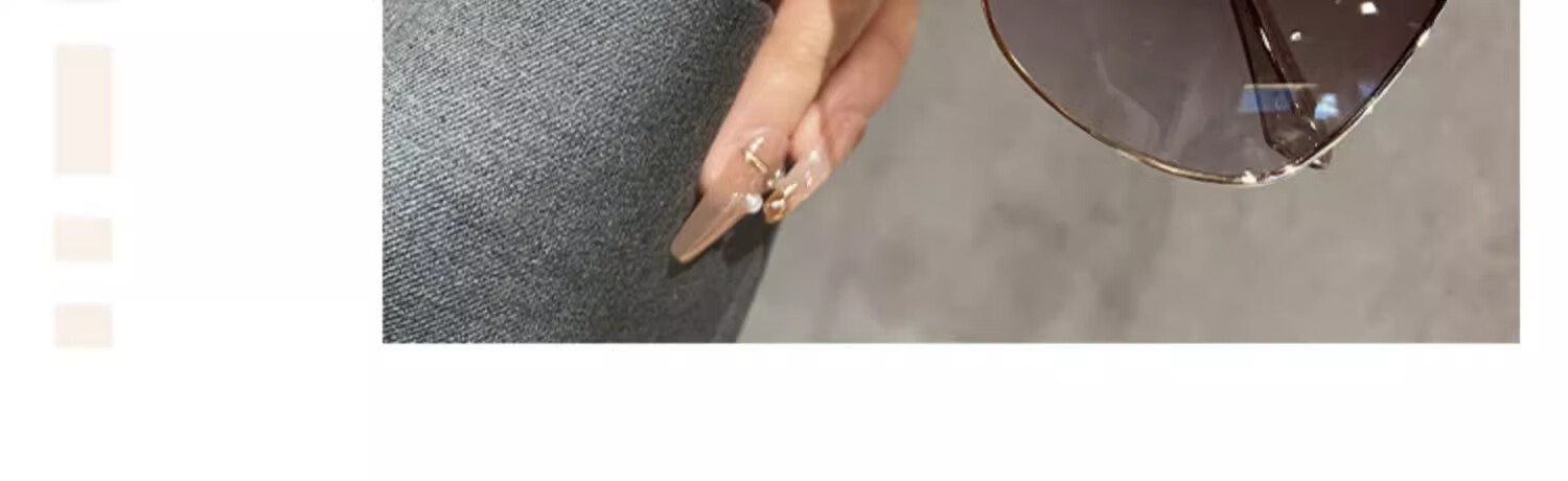 Boshide Sunglasses, Large Frame Polarized Sunglasses with Gradient Brown Lenses, High-End Look, Face-Slimming Effect on Instagram, Gold Frame with Brown Lenses 11