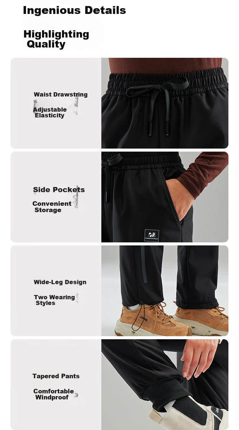 Xiongmaoxiangban down Pants for Men And Women, Outdoor Wear, Winter New Style, Thickened Goose Down Wool Cotton Pants, Northeast -30°C Warm Trousers 10