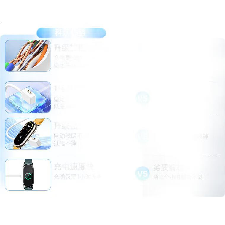 Зарядный кабель KOVOL для Xiaomi Band 10/9/8 Pro/NFC, Redmi 3/2, Redmi Watch 5/4/3 Youth Edition, магнитная быстрая зарядка, 100 см, белый