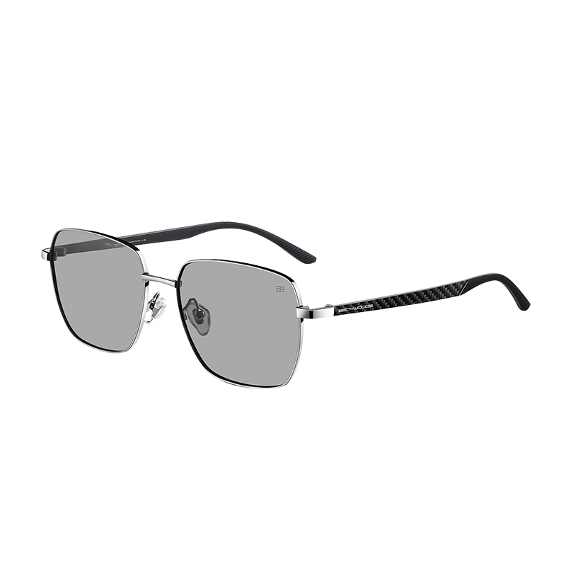 CAPONI Carbon Fiber Sunglasses for Men, Photochromic Polarized Sunglasses, Day And Night Use, Driving-Specific Glasses, HUD Display