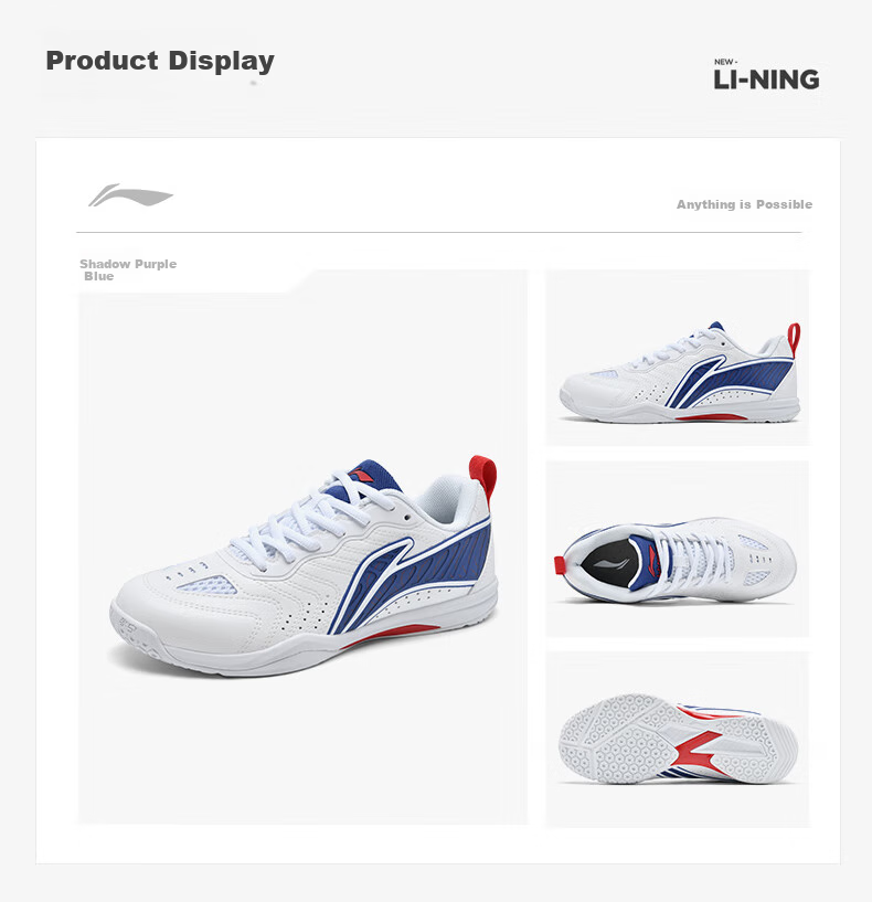 Li-Ning Table Tennis Shoes Eagle Eye 3.0, Non-Slip, Wear-Resistant, Breathable, Professional Training Sports Shoes, Unisex Style, White/gold Color, Size 38 11