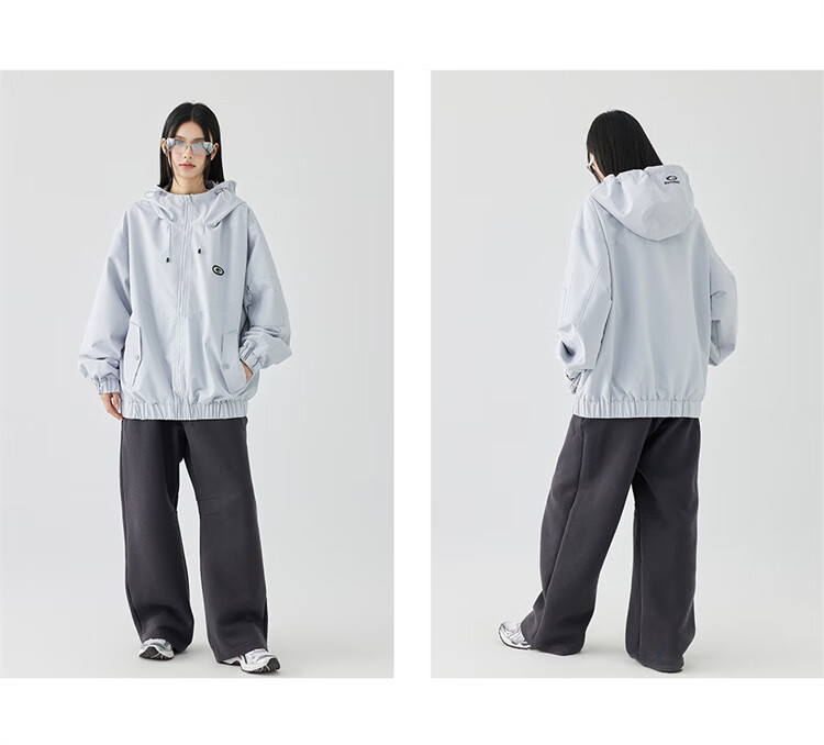 GOLFCROSS [Bestseller] Couple's Dopamine Hooded Jacket with Letter Embroidery Logo, Pink, Size M 3