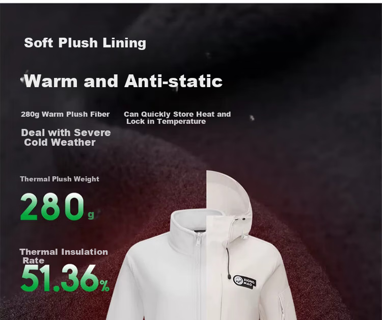 CAMEL Outdoor Waterproof, Windproof And Breathable Jacket for Men And Women, Three-In Fleece-Lined Warm Mountaineering Coat 14