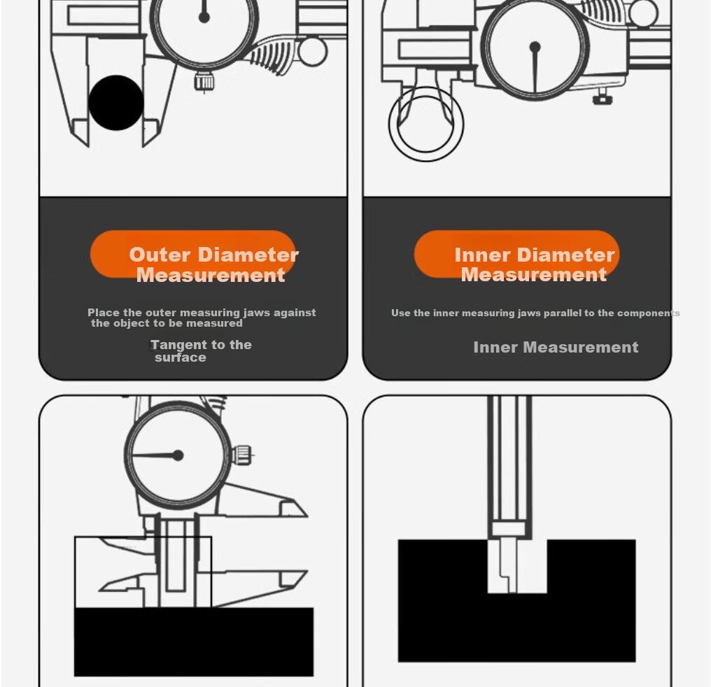 Mitutoyo Mitutoyo Dial Caliper Vernier Caliper High Precision 505-731/0 Black Case Mitutoyo Authorized 11