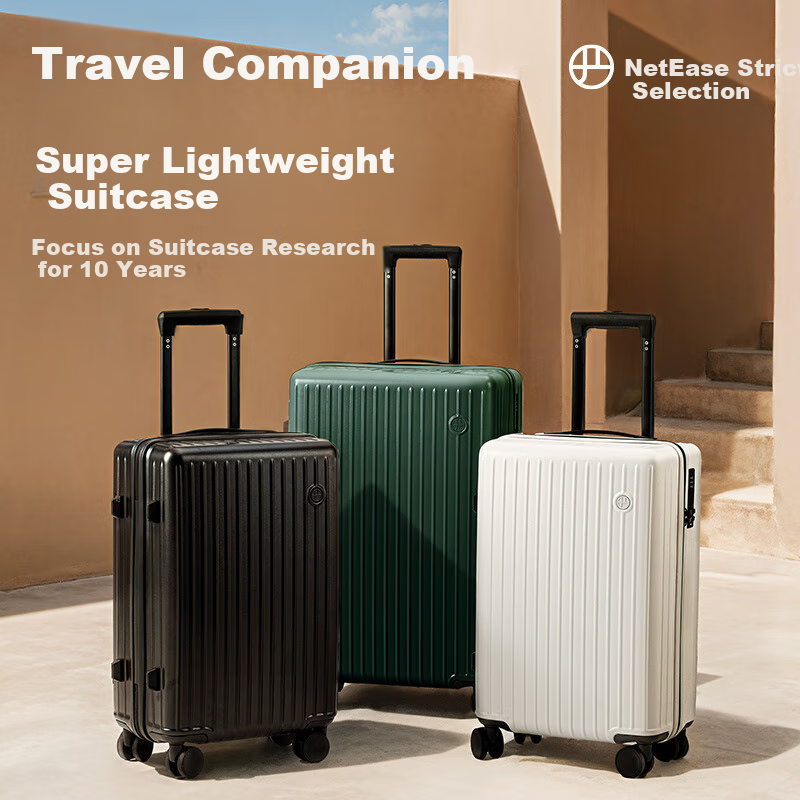 Чемодан Wangyiyanxuan Ultra-Light Large Capacity Suitcase, темно-серый, 24 дюйма