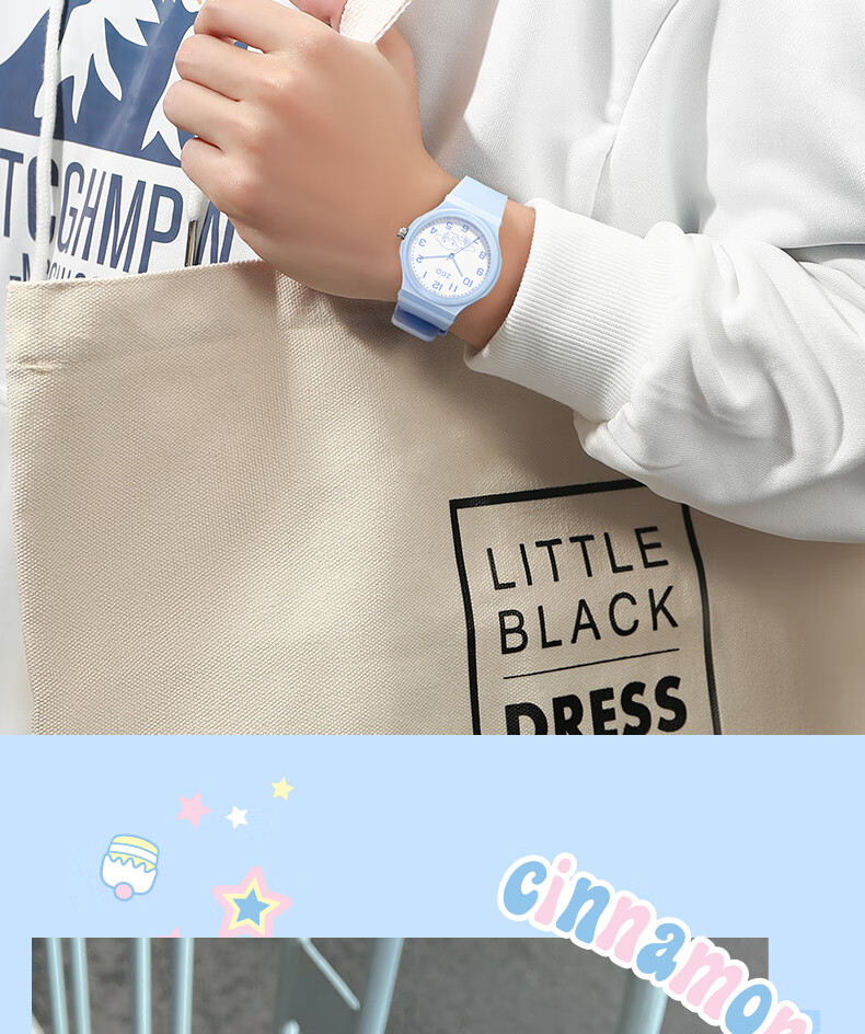 ZGO Kids Watch Time-Only Sanrio Waterproof Junior High School Girls Elementary School Students Watch Children's Day Gift 11