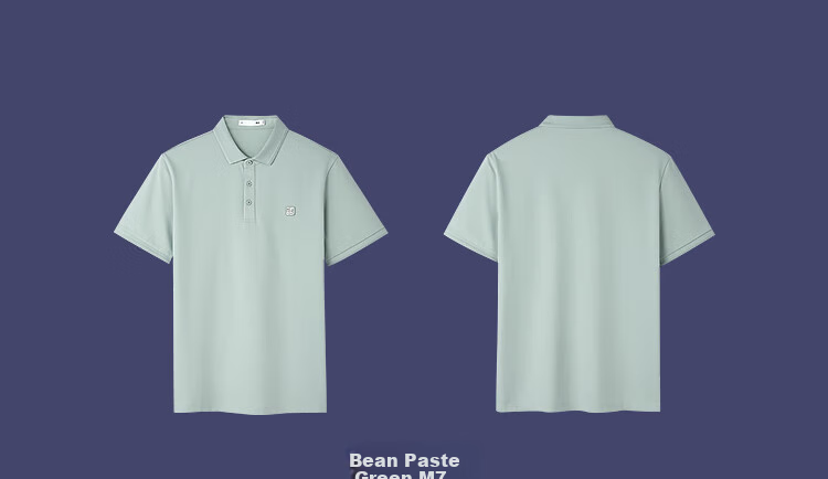 HLA Short-Sleeve Polo Shirt for Men, Summer Three-Body Collaboration Series, Cool-Feeling Men's Summer Wear 11