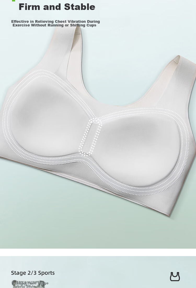 MiiOW Girls' Underwear Bra, Puberty Bra for Ages 12-18, Seamless Thin Sports Bra for Middle School And High School Students 8