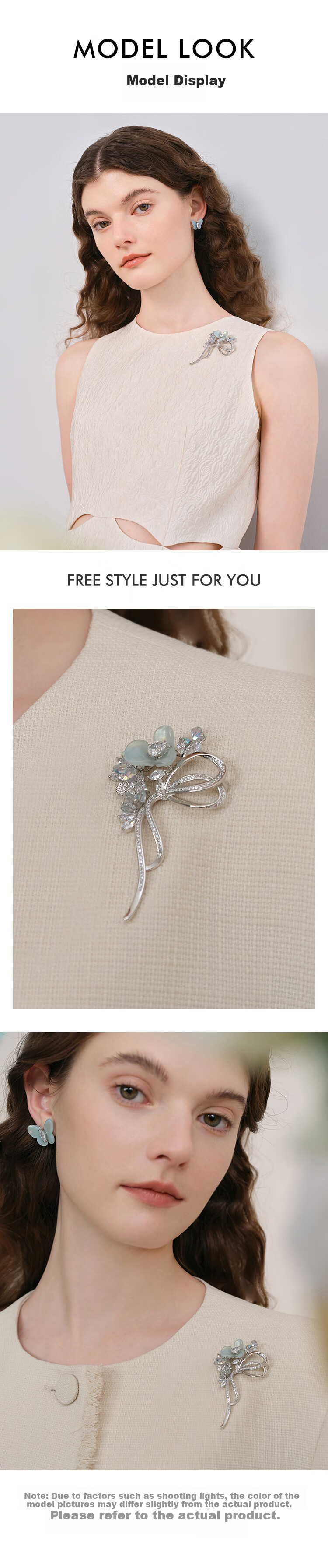 She's Barbie Rose Flower Bow High-End Ladies Brooch Corsage Birthday Gift for Girlfriend 3