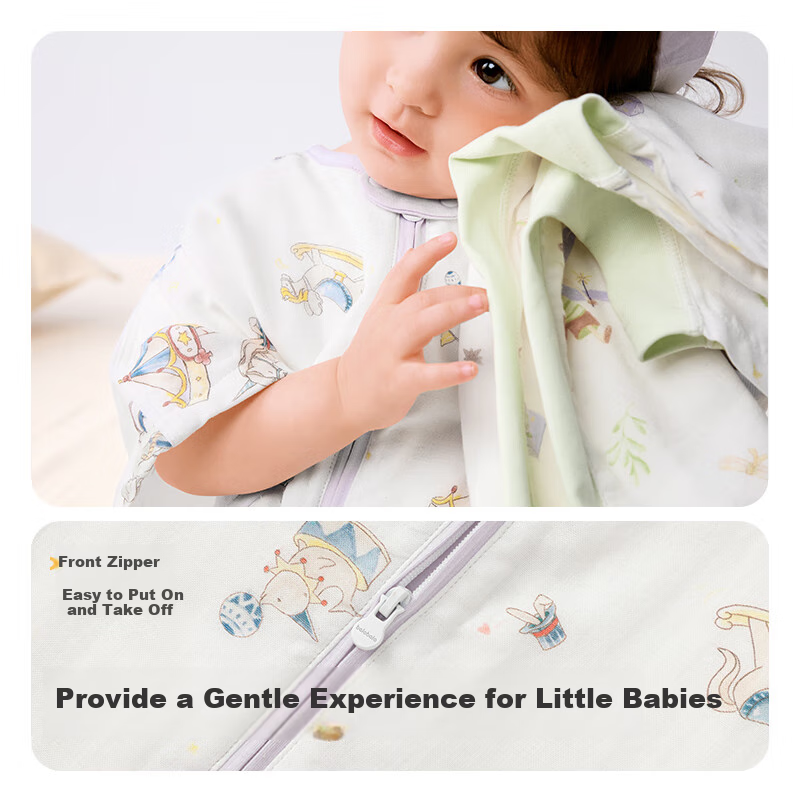 BALABALA Baby Sleeping Bag, Infant Children's Pajamas, Newborn Soft Skin-Friendly Printed All-Over Cute Design, 208225181202