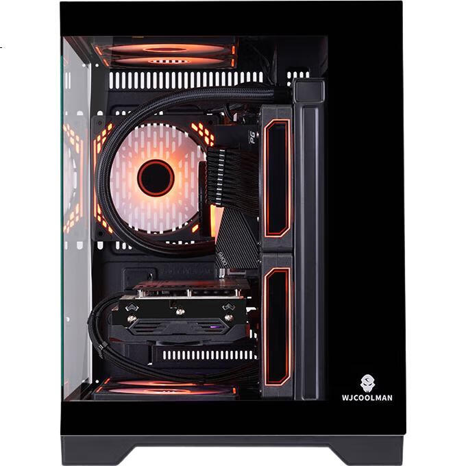 Корпус для компьютера Wanjia Gungongzhe MINI Black (Flagship Edition) Seaside View, черный