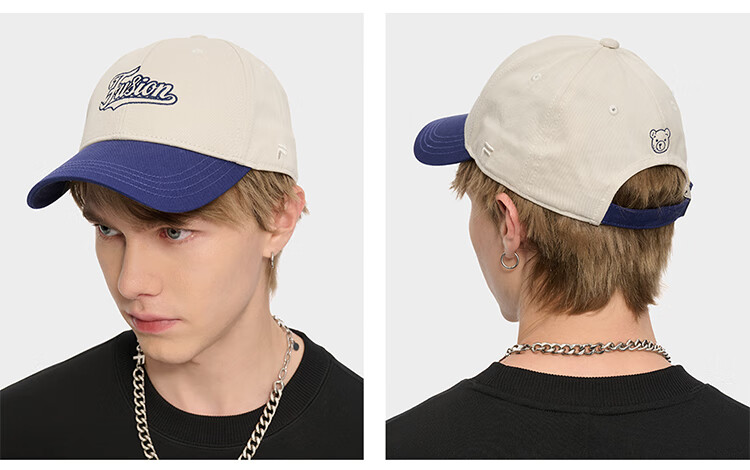 FILAFUSION FILA Trendy Couple's Colorblock Baseball Cap Autumn Sunshade Sports Hat 6