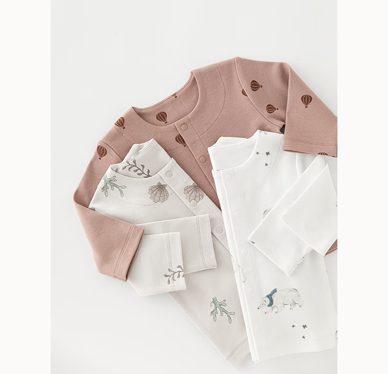 Guaiqixiong Baby Cotton Jacket, Long Sleeve Outerwear for Boys And Girls, Spring And Autumn Cardigan T-Shirt Underwear, Children's Spring Outfit 2