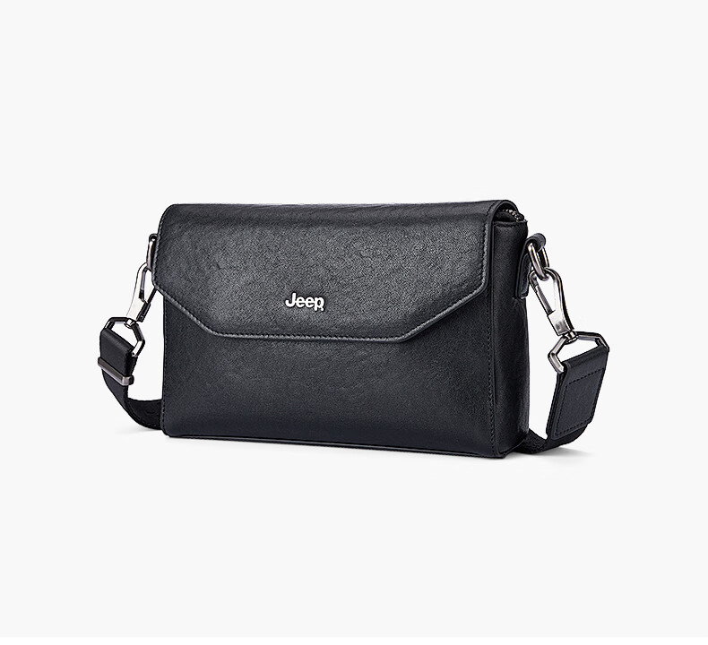JEEP Men's Shoulder Bag Crossbody Bag Top-Grain Leather Messenger Bag Commuter Travel Chest Bag Birthday Gift 8