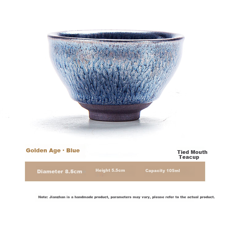 Danyi Jianzhen Tea Cup, Intangible Cultural Heritage Master Cup, Pair of Cups Tea Set, Tasting Cup - Flowing Golden Years 12