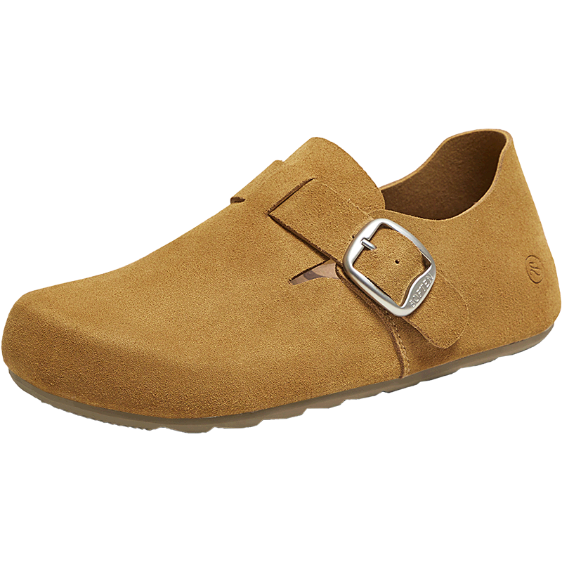 BASTO 25 Autumn Birkenstock Style Fashion Retro Casual Women's Flats D3375CM5 Camel Size 37