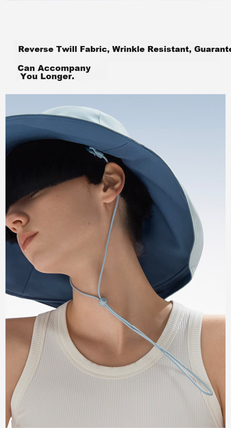 Jiao Nei Liang Pi 303UV Sun Protection Fisherman Hat for Women, Wide Brim, Breathable, Cooling, Outdoor Summer UV Protection 11