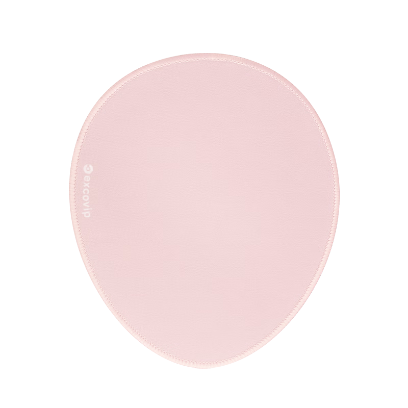 EXCO Pink Mouse Pad, Small Oval Size, Edged Computer Desk Pad, Portable Gaming Mouse Tray, Keyboard Desk Mat, Cute Solid Color Small Washable 0556