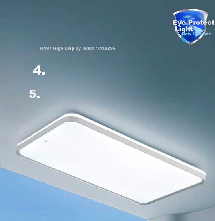 Foshanzhaoming Living Room Ceiling Light, Modern And Simple Eye Protection Lamp for Bedroom And Dining Room, Mijia Smart Control, 128W Qingyue Model 1