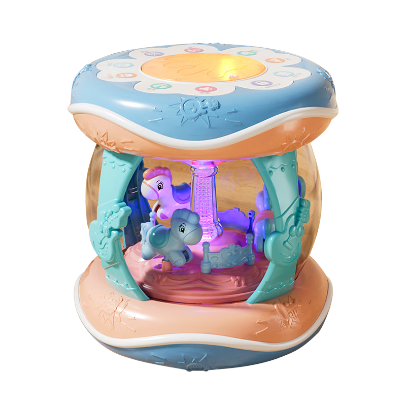 Guangduola Baby Toy, Hand Drum for 0-1 Year Old Infants, Early Education Storyteller, Children's Musical Pat Drum, Birthday Gift