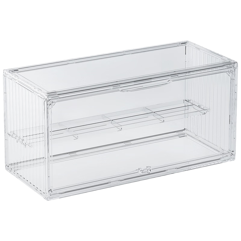 OManti Blind Box Storage Case, Display Box with Layers, Transparent LEGO Figurine Storage Box, Pop Mart Toy Display Stand