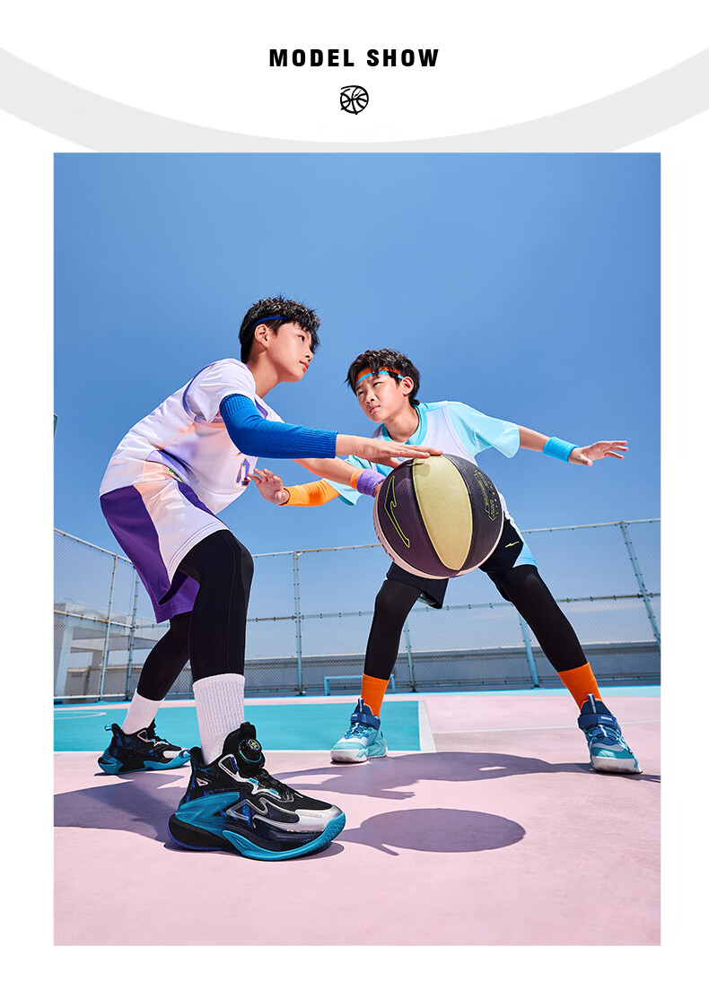 ERKE Kids Boys Youth Cushioning Basketball Shoes Children's Dial Buckle Sports Shoes Athletic Orange/Orange Haze Size 37 9