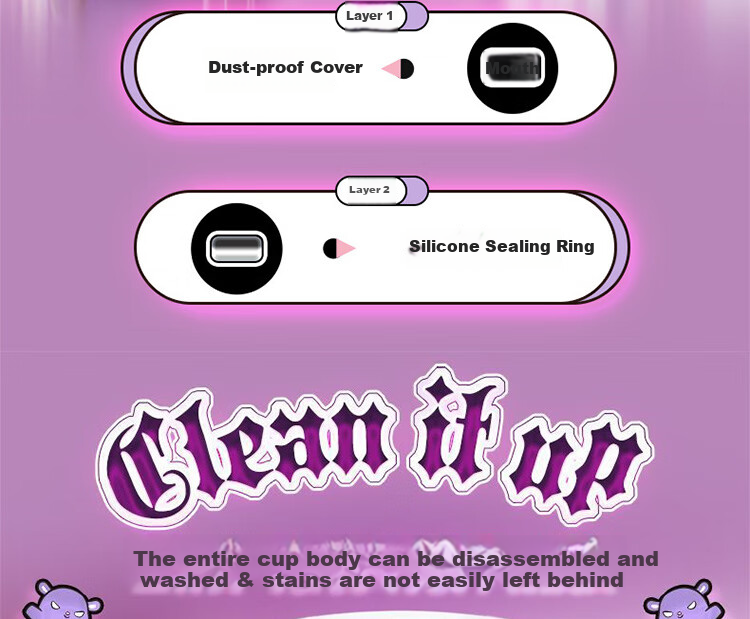 SHINPUR Kuromi Children's Portable Dual-Drink Straw Cup Student Water Bottle Large Capacity Cup 12