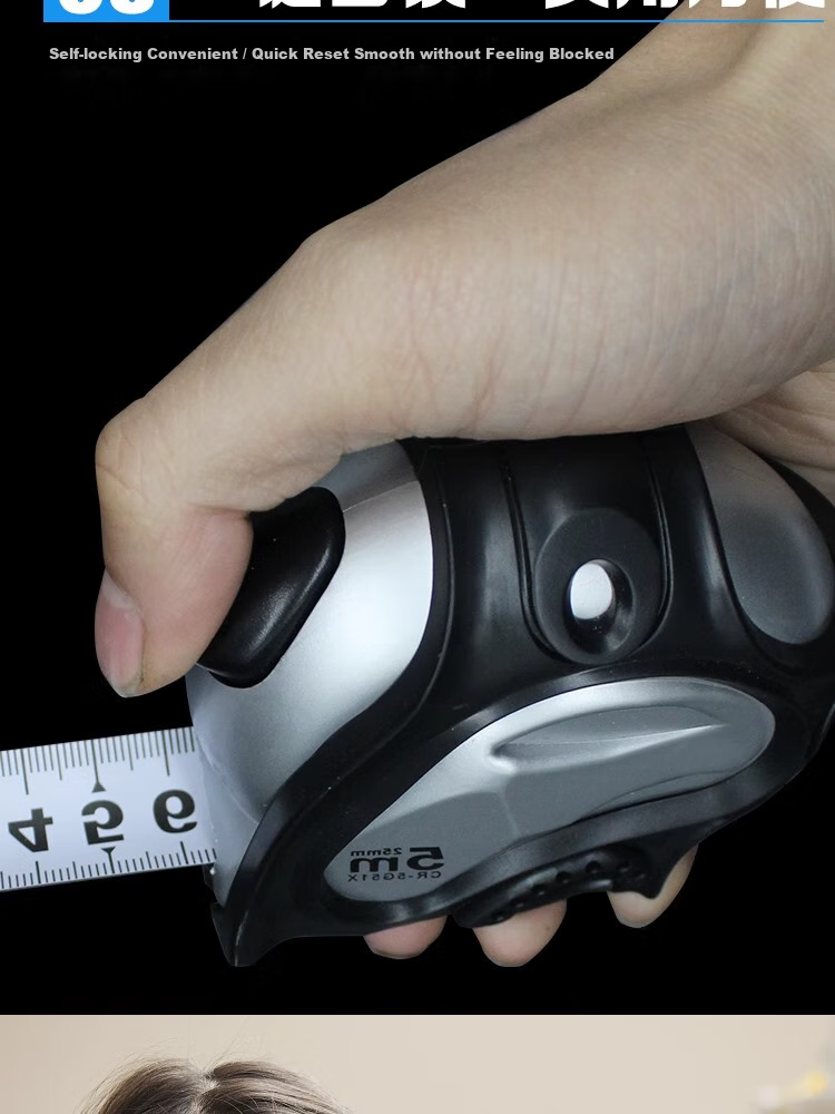 Huangguliangsan Self-Locking Steel Tape Measure, Thickened Household Measuring Tape, Meter Ruler, Box Ruler, High-Precision Carpenter's Ruler, Renovation Measurement Tool, Office Supplies 11