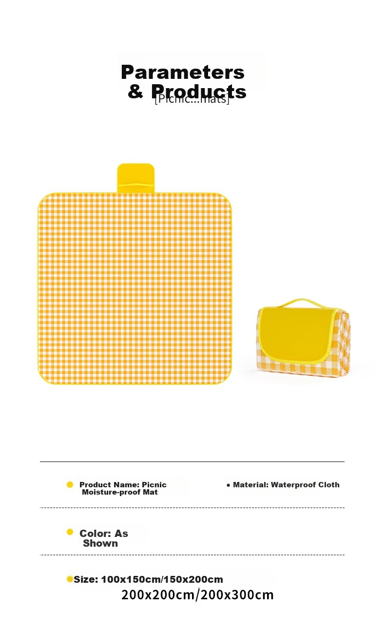BeiJiLang Picnic Mat, Outdoor Camping Mat, Thickened Portable Moisture-Proof Mat, Wear-Resistant Tent Mat, Beach Mat, Floor Mat for Sleeping 14