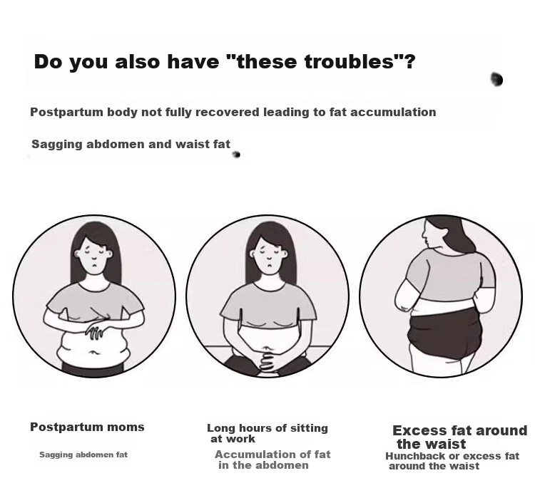 FitonTon Waist Trainer for Women, Shaping Belt, High-Elastic Postpartum Body Shaper, Adjustable Button-Up Tummy Control Belt 3