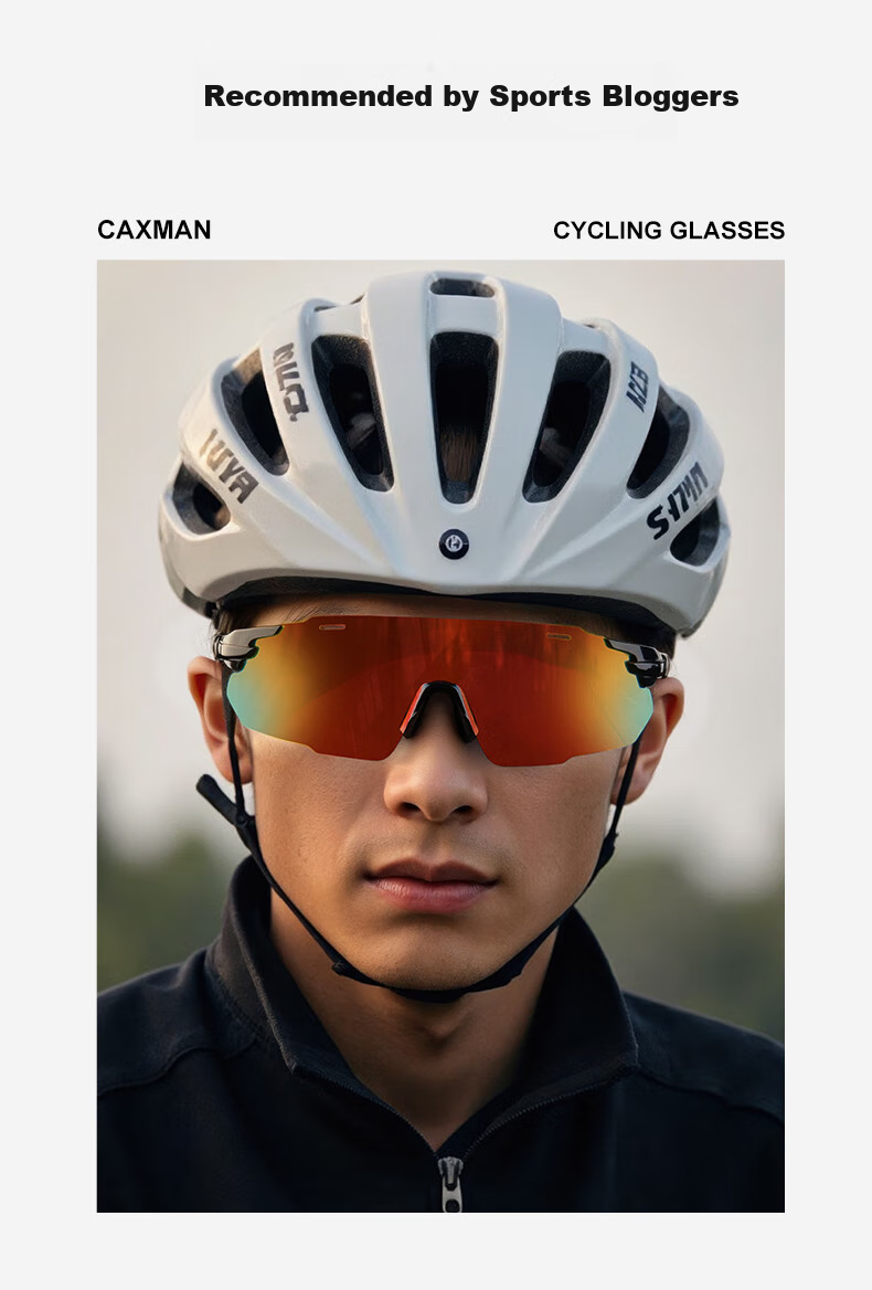 CAXMAN Running Glasses for Men And Women, Professional Marathon-Specific Outdoor Sunglasses, Cycling Hiking UV Protection Sports Sunglasses 10
