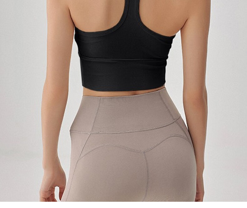 Free Style High-Intensity Sports Bra for Women Shockproof Push-Up Racerback Professional Running Fitness Pilates Yoga Bra 11
