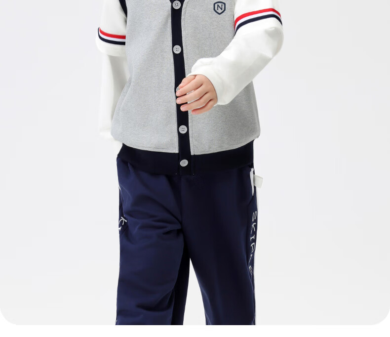 Nubiwow Boys' Spring Vest Outerwear Children's Waistcoat Big Kids Spring Vest British Style Fashionable Boys' Sleeveless Jacket 4