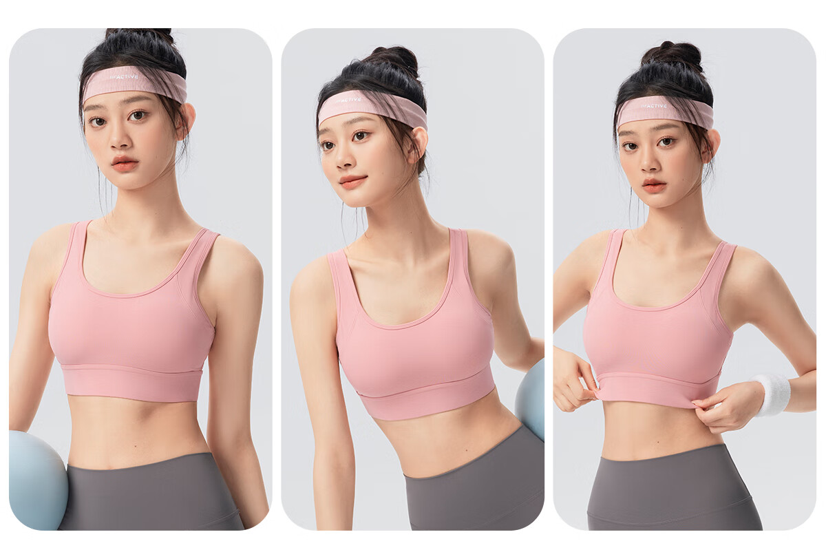361° Sports Bra, Wireless, One-Piece Cup, Padded, Push-Up, Beautiful Back Design, Shock-Absorbing, Shaping, for Running And Yoga, Vest Style 27