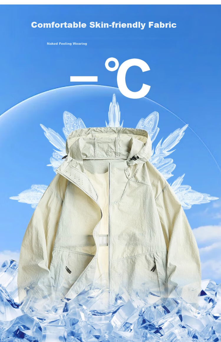 JEEP SPIRIT Men's Sun Protection Jacket, Summer UV-Resistant Coat, Ice Silk Breathable Thin Outdoor Fishing Sun Protection Clothing 5