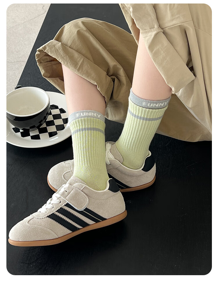Yuzhaolin 5 Pairs Boys' Cotton Mid-Calf Sports Socks Spring Summer Youth Children's Seamless Long Socks for Boys and Girls 8