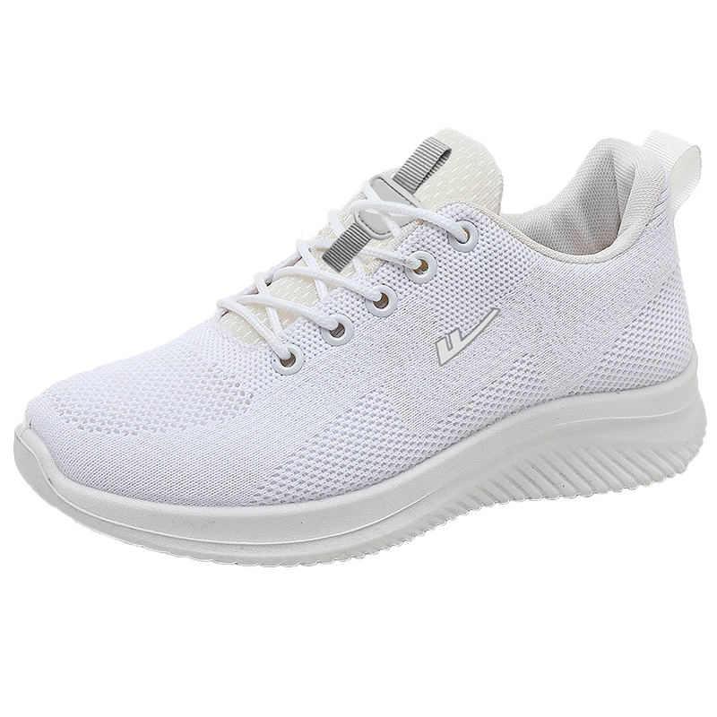 Huili Walking Shoes, Comfortable Spring And Autumn Mom Shoes, Lightweight Sneakers for Women, Non-Slip, Soft-Soled for Middle-Aged And Elderly, 1508 White, Size 35