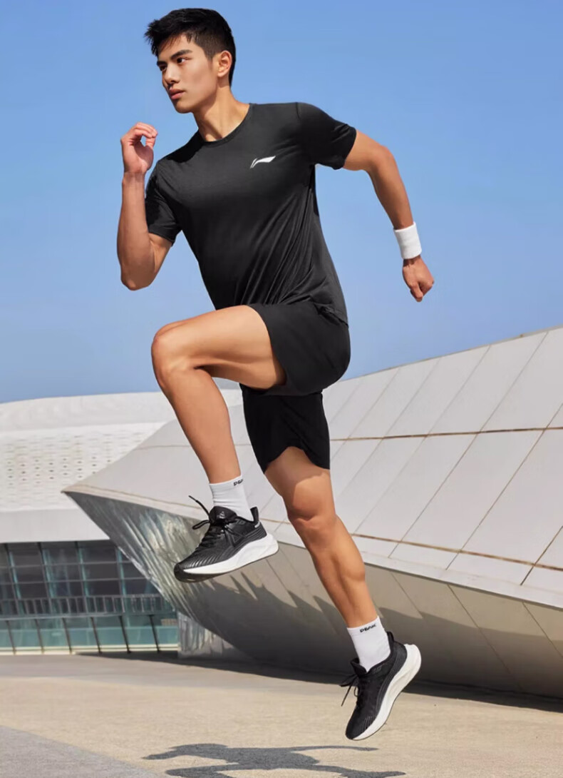 LI-NING Quick-Dry Men's Short Sleeve Summer Breathable Simple AHST575-2-3XL 13