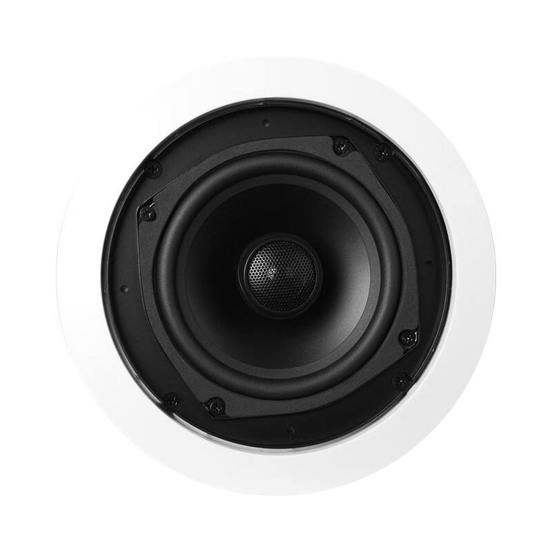 HiVi JX5 Home Theater Fixed Impedance Ceiling Speaker 5-Inch In-Ceiling Ceiling Speaker Background Music Public Address System Conference Speaker (Pair)