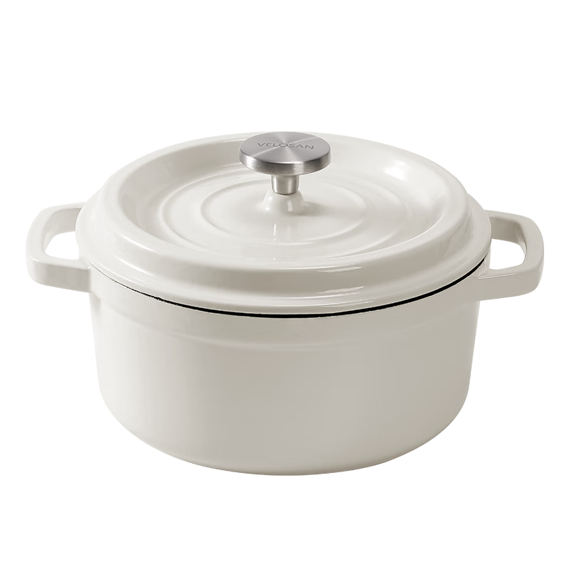 Velosan Enamel Pot, Braising Pot, Soup Pot, Stew Pot, Cast Iron Pot, Seafood Pot, Enamel Pot, Soup Pot, Pandora Enamel Pot, 24cm