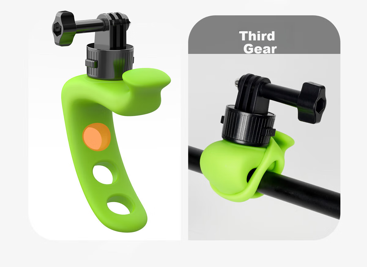 BIAZE Quick-Release Elastic Small Q, Compatible with DJI Action 6/5/4 Accessories, Cycling Shooting Mount, GoPro 13/12 Insta360 Acepro 2 Handlebar Mount JS9 4