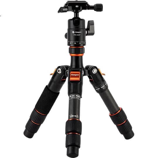 Штатив Fotopro M-4C Pro + 42QP из углеродного волокна, портативный, профессиональный, для цифровых камер, с шаровой головкой