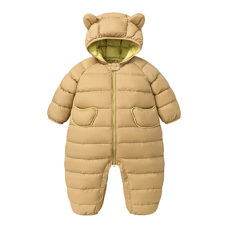 Minibala Bala Waterproof Baby Down Jumpsuit Winter Unisex Toddler Outdoor Warm Down Romper Crawling Suit