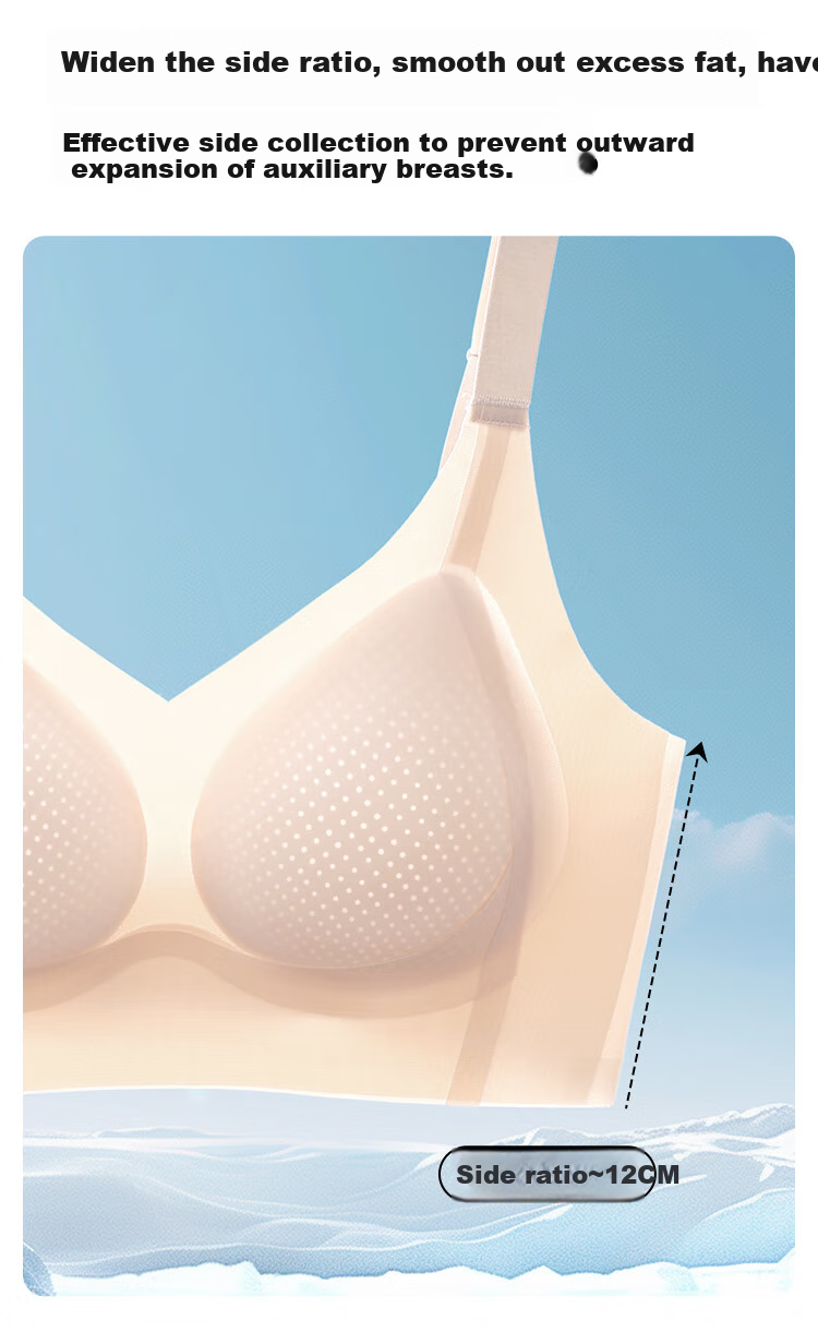 GRACEWELL Spring And Summer Ultra-Thin Cool Breathable Push-Up Bra for Women, Lift And Support, Anti-Sagging, Amino Acid, Seamless Brassiere 10