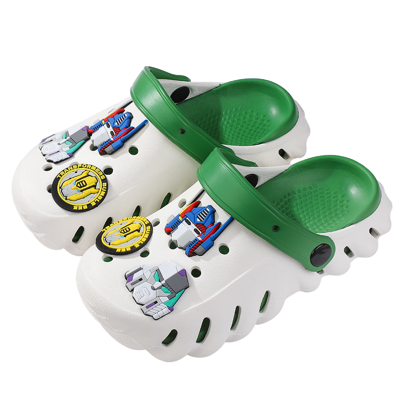 Transformers Children's Slippers Sandals for Boys And Girls, Baby Crocs Style Shoes, Floral Pattern, Size 36/37